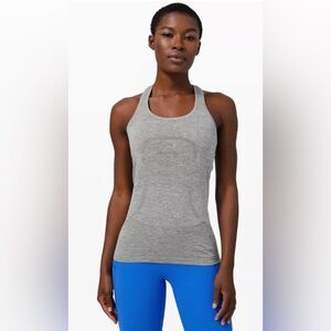 Lululemon Athletica Gray Fitted Sleeveless Tank Top